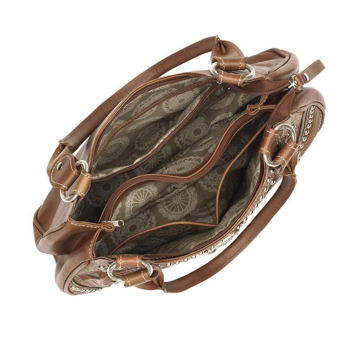 Women's Brown Crossbody Bag Purse Kohl's, zippered compartments,  Multi-pockets | eBay